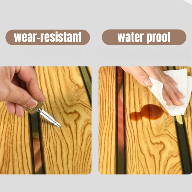 高級木目調ウォールパネル ゴールドトリム付き 自己粘着壁紙  - Pvc Panel Background のレビューと価格