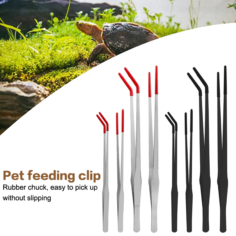 ステンレス製爬虫類用餌やりトング（ゴム製先端付き）水族館用ス - Feeding Tong Stainless のレビューと価格