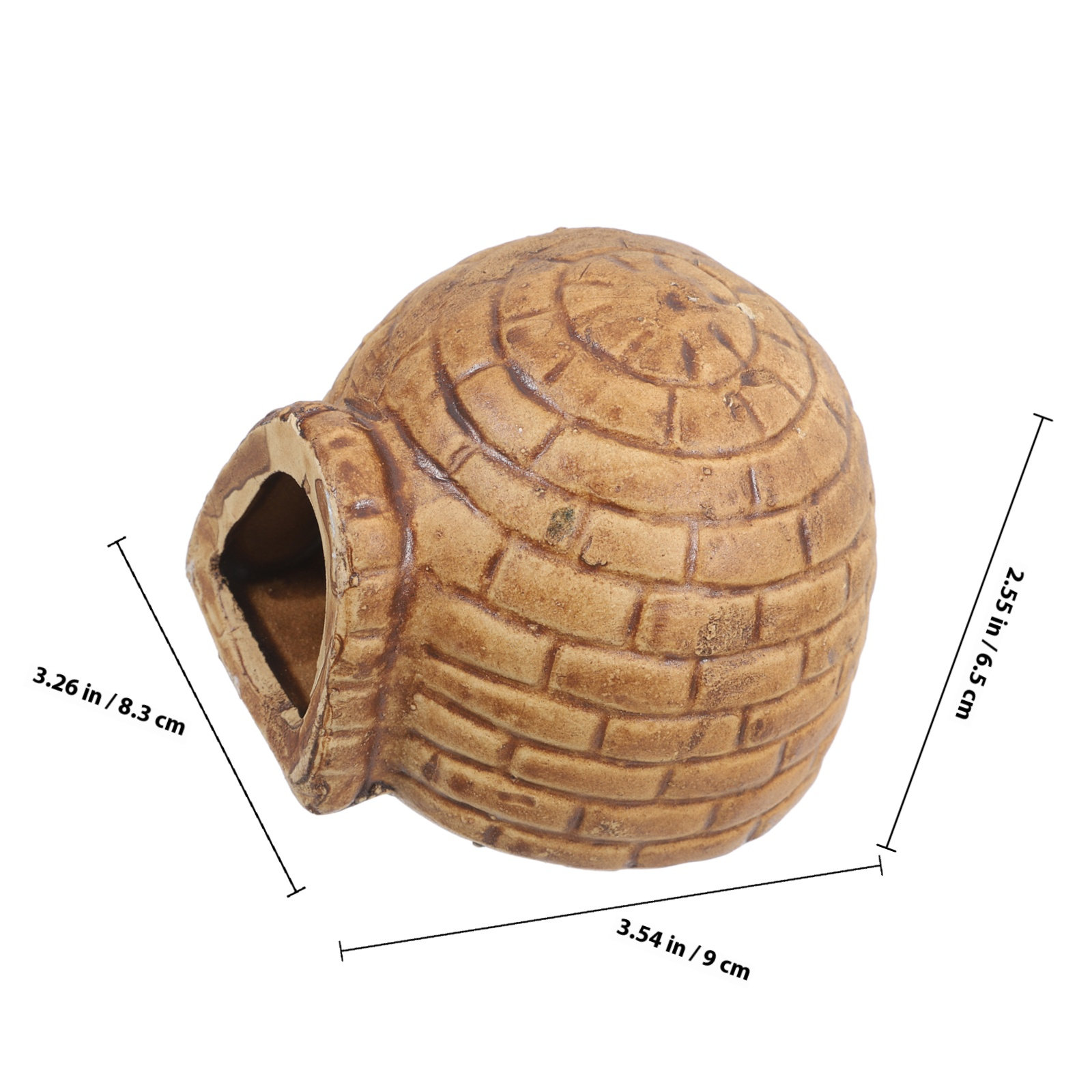 プレミアムセラミック製水槽隠れ家、魚タンク用洞窟、エビの隠れ - Hide Cave Ceramic のレビューと価格