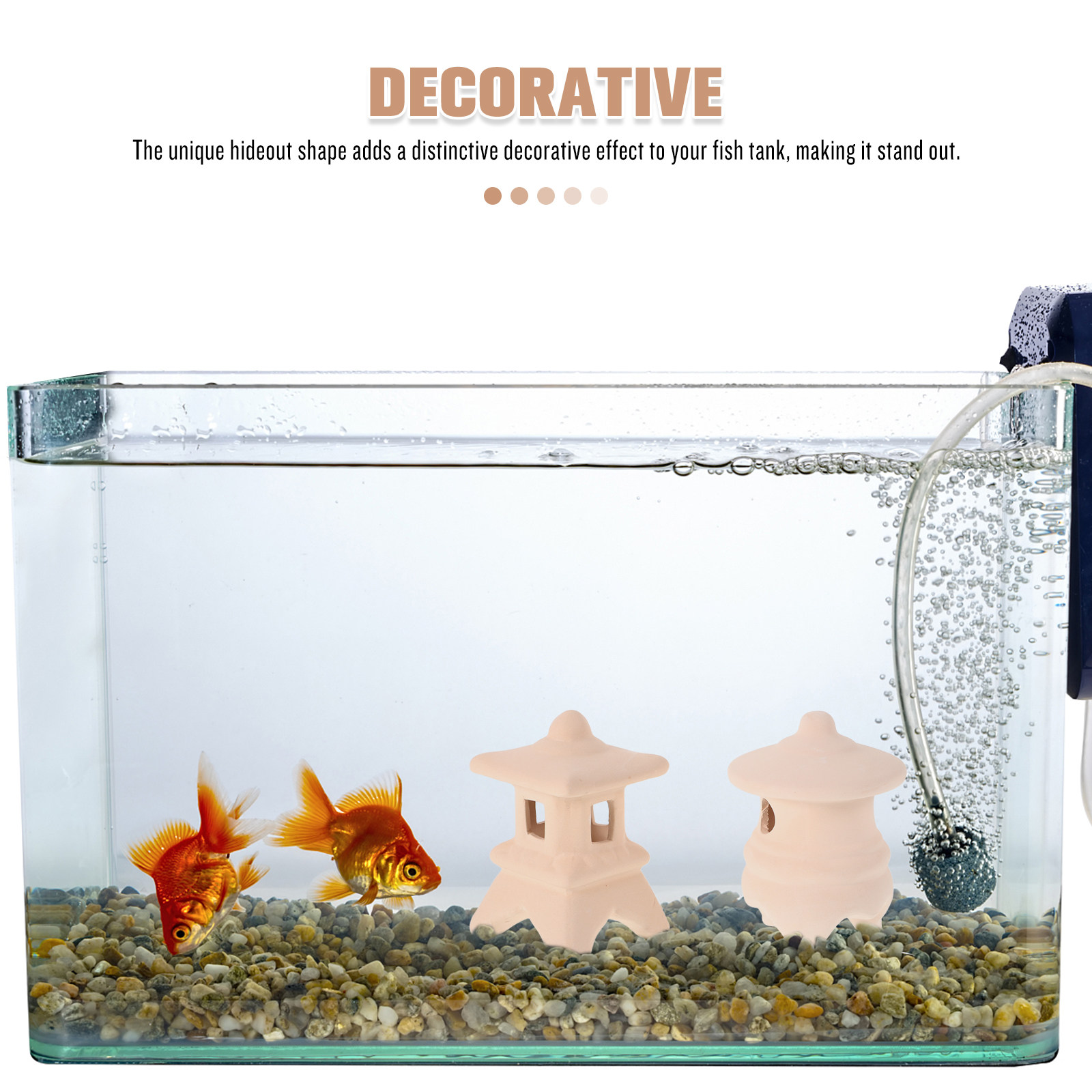 2個セット セラミック製水槽用隠れ家 ベタエビ用シェルター  - Hide Cave Ceramic のレビューと価格
